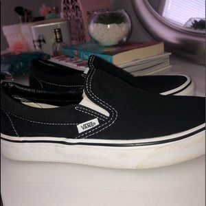 Black Slip-On Vans